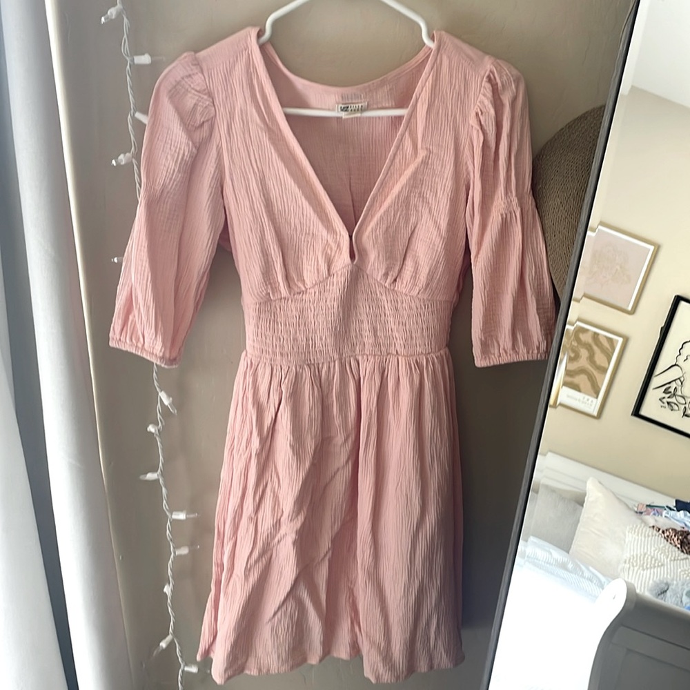 billabong pink mini dress